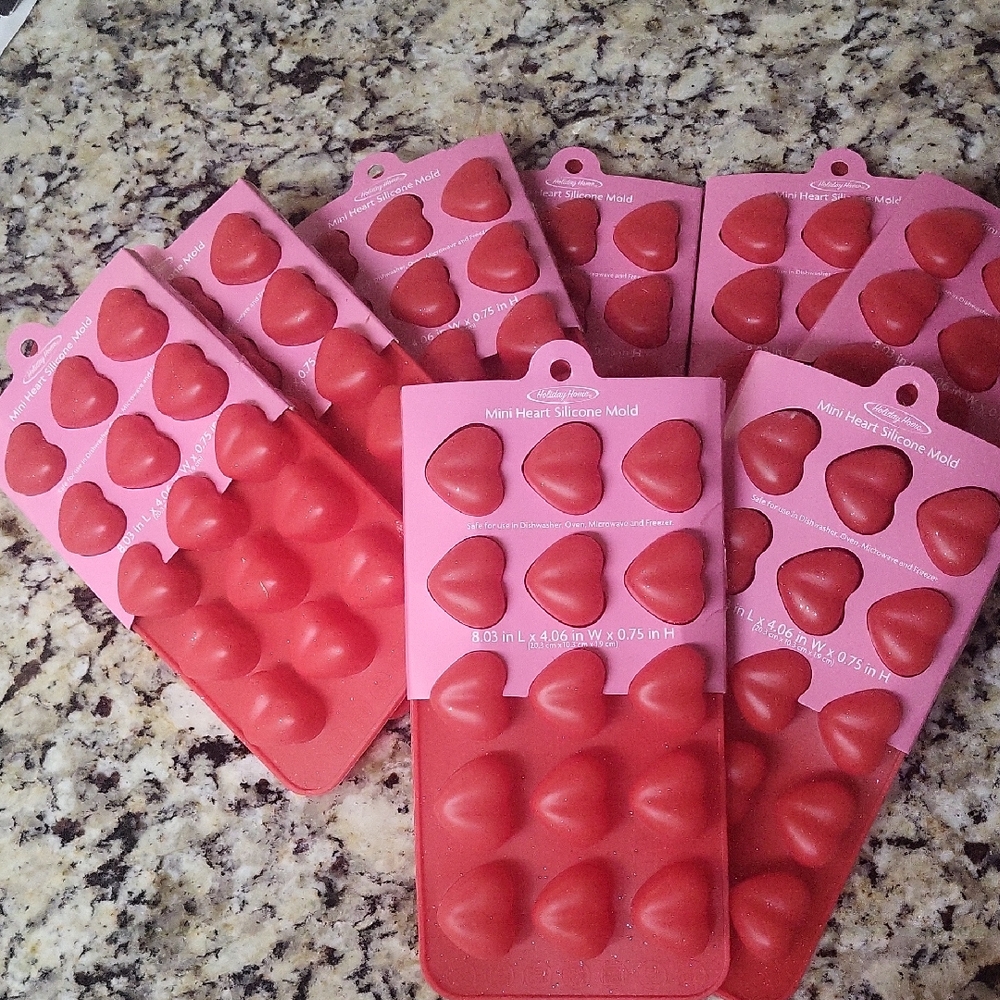 Mini Heart Silicone Molds Bundle of 8